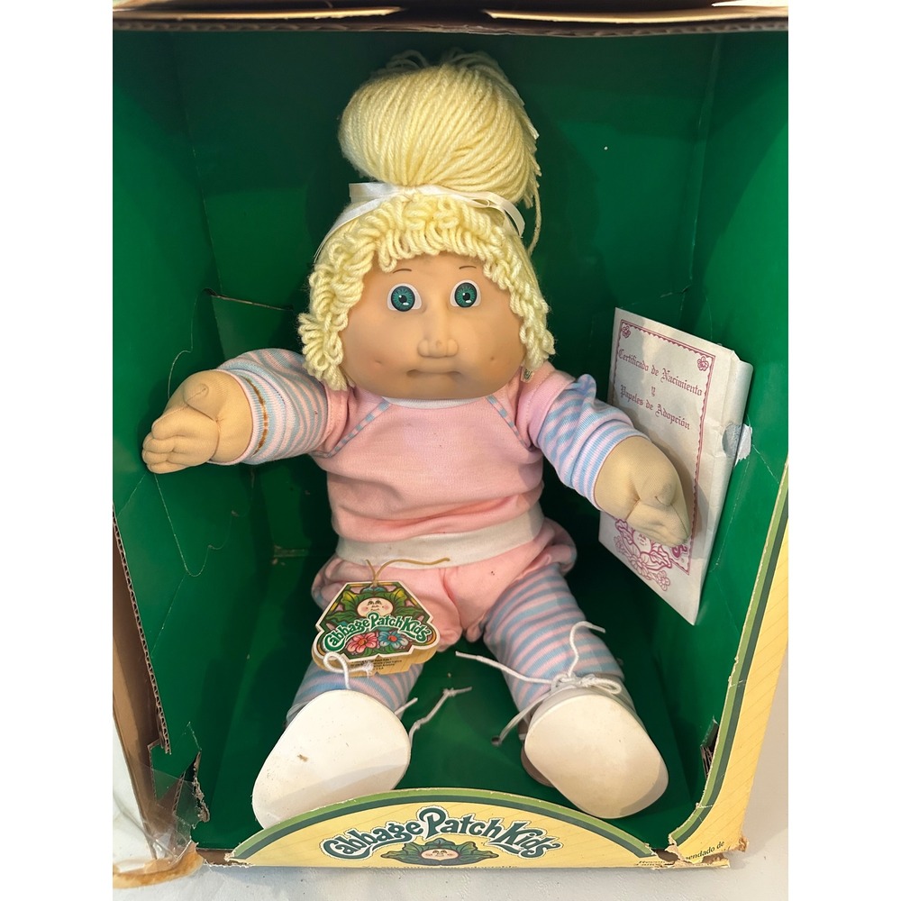 Vintage 1984 Cabbage Patch Kids Jesmar Doll Davinia Birba Spanish Papers Boxed